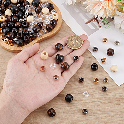 150Pcs 8 Styles Alloy & Wood & Plastic Beads&nbsp;FIND-PA0001-24