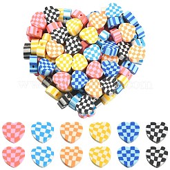 180Pcs 6 Colors Handmade Polymer Clay Beads&nbsp;CLAY-CJ0001-60