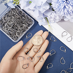 304ステンレススチールフレンチフックピアス金具  ステンレス鋼色  16.5x10x2mm  ピン：1mm  120個/箱&nbsp;STAS-SP0001-05A