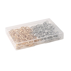 40色の合金製回転スナップフック留め具2個。  ミックスカラー  ハート  33.2x23.9x6mm  穴：5x9mm  20個/カラー&nbsp;FIND-FS0004-73B