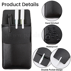 Rectangle Leather Pen Bag&nbsp;DIY-CL0001-70B
