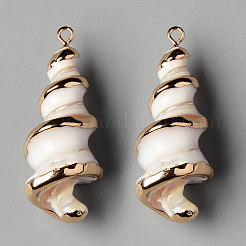 Natural Trochid Shell/Trochus Shell Pendants&nbsp;SSHEL-N032-07