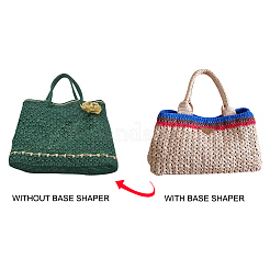 PU Leather Oval Long Bottom for Knitting Bag&nbsp;FIND-WH0032-01B