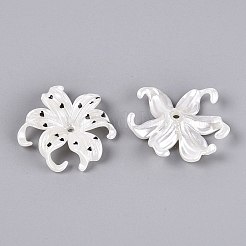CCBプラスチックビーズ  ハートの付いたアイリスの花  ブラック  40~40.5x44~45x9~10mm  穴：2.8mm&nbsp;PL-N007-01A