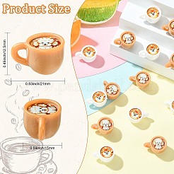 40Pcs 2 Colors Resin Mug with Cute Dog Display Decoration&nbsp;RESI-CJ0005-38