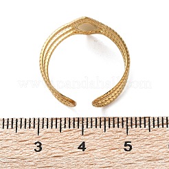 304 Stainless Steel Enamel Cuff Rings&nbsp;X-RJEW-M171-32G