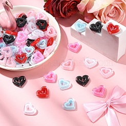 90Pcs 6 Colors Acrylic Beads&nbsp;SACR-YW0001-76
