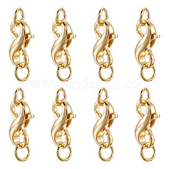 Brass Double Opening Lobster Claw Clasps&nbsp;FIND-TA0001-46G