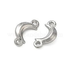 304 Stainless Steel Crescent Moon Links Connector Charms&nbsp;STAS-D211-02P