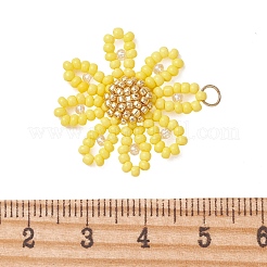 Glass Seed Beaded Pendants&nbsp;PALLOY-MZ01359-02