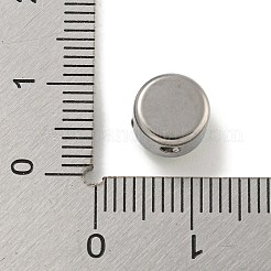 304ステンレス鋼k9ガラス透明ガラスビーズ  ステンレス製のカラー＆ゴールデン  ラウンド  カラフル  8x6.5mm  穴：1.8mm&nbsp;STAS-U024-18P