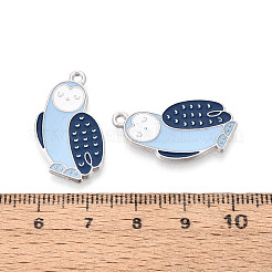 Rack Plating Alloy Enamel Bird Pendants&nbsp;ENAM-T024-67A-P