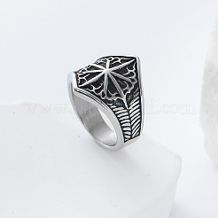 Eight-Point Star 304 Stainless Steel Finger Rings&nbsp;UT4019-3