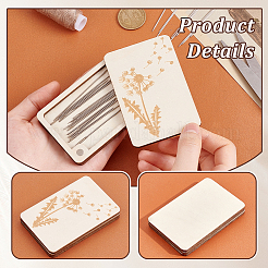 Flower Wood Storage Tool&nbsp;AJEW-WH0348-360C