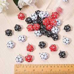45Pcs 3 Colors Opaque Acrylic Pendants&nbsp;MACR-SZ0002-05
