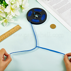 PVCプラスチックエッジバンディング  DIYテーブル用の粘着ベニヤエッジトリム  戸棚  家具  装飾トリム  ミディアムブルー  7~8x2mm  3 m /ロール&nbsp;DIY-WH20082-01E
