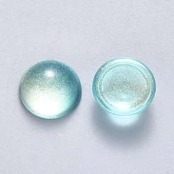 Transparent Spray Painted Glass Cabochons&nbsp;GLAA-S190-013C-C03