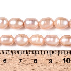 Natural Cultured Freshwater Pearl Beads Strands&nbsp;PEAR-Q003-7mm-03