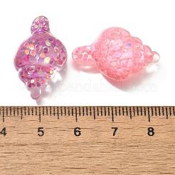 Transparent Marine Organism Resin Cabochons&nbsp;RESI-H035-05C