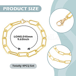 4Pcs Iron Chain Pet Collars&nbsp;NJEW-TADJ0001