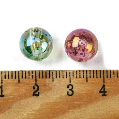 透明なアクリルビーズ  キラキラビーズ  ラウンド  10mm  穴：1.8mm  961個/ 500g&nbsp;OACR-O006-06A
