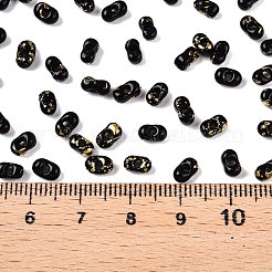 Picasso Spray Painted Glass Seed Beads&nbsp;SEED-T006-04-40