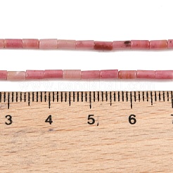 天然石ロードナイトビーズ連売り  コラム  4x2mm  穴：0.8mm  約102個/連  15.75''（40センチメートル）&nbsp;GG-CBAED3F-A03