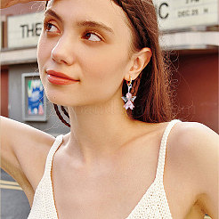 40個 10スタイル 天使アクリル&ガラスパールペンダント装飾  バッグの飾り用のロブスター クロー クラスプ チャーム  ミックスカラー  38mm  4個/スタイル&nbsp;HJEW-CA00017