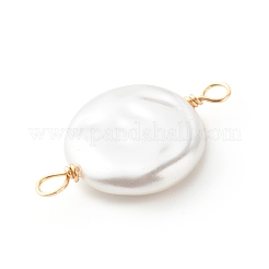 3D Printed ABS Plastic Imitation Pearl Links Connectors&nbsp;PALLOY-JF00869