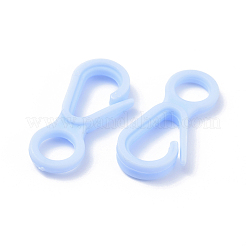 プラスチックカニカン  ライトスカイブルー  33x15.5x4.5mm  穴：7.5mm&nbsp;KY-D012-04