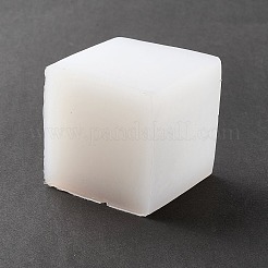 正方形の香りのキャンドルシリコーン型  ホワイト  62x60x56mm&nbsp;LS-DIY-K047-07