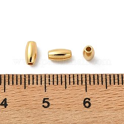 シェグレイスの真鍮ビーズ  バレル  カドミウムフリー＆ニッケルフリー＆鉛フリー  18KGP本金メッキ  6x3mm  穴：1.2mm&nbsp;XGR0116G-127G