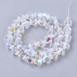 Electroplate Glass Beads Strands&nbsp;X-EGLA-Q118-8mm-C17