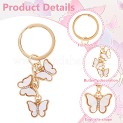 Zinc Alloy Keychain&nbsp;KEYC-WH20004-08A
