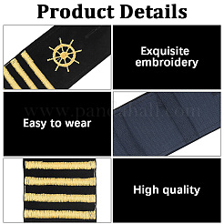 2 Pairs Polyester Captain Epaulette&nbsp;AJEW-CN0007-69