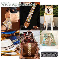 Ethnic Style Polyester Ribbons&nbsp;OCOR-WH0082-544B