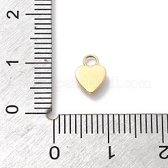 Heart 304 Stainless Steel Rhinestone Charms&nbsp;STAS-L283-30G
