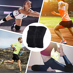 1Pair Polycotton & Rubber & Fibre Yoga Sports Knee Pads&nbsp;AJEW-CN0005-82B