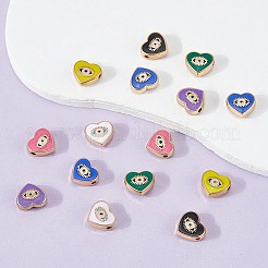 60Pcs Alloy Enamel Beads&nbsp;FIND-PA0001-34