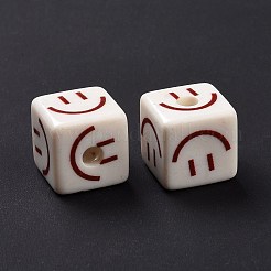 Opaque Printed Acrylic Beads&nbsp;LS-MACR-C007-01L
