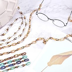 6 Strands 6 Colors Handmade Acrylic Figaro Chains&nbsp;AJEW-FH0002-03