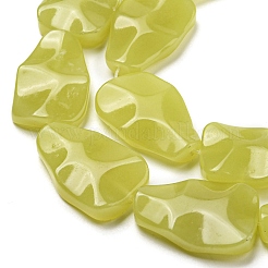 Natural Lemon Jade Beads Strands&nbsp;G-B051-B02-01