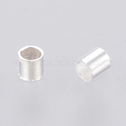 真鍮製つぶし玉カシメ玉  カドミウムフリー＆鉛フリー  チューブ  銀  1.5x1.5mm  穴：1mm&nbsp;E001-S