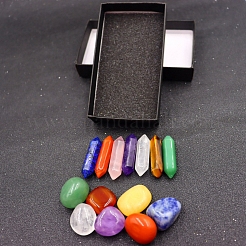 14Pcs Natural Mixed Healing Stones Set for Meditation Reiki&nbsp;PW-WG11938-01