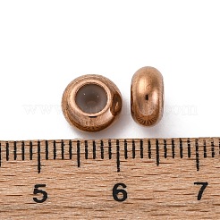 201ステンレスビーズ  中にシリコーンを使って  イオンプレーティング（ip）  ロンデル  ライトゴールド  8x4mm  穴：1.4mm&nbsp;STAS-S171-01KCG-01