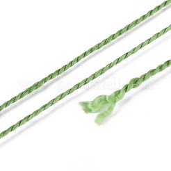 編組ポリエステルコード  ジュエリー作りのための  ラウンド  ダークシーグリーン  0.5~1mm  約63~64m /ロール  10ロール/セット&nbsp;OCOR-T017-04A-07