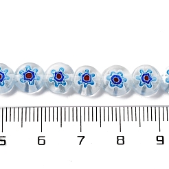Handmade Millefiori Lampwork Beads Strands&nbsp;LAMP-G164-12J