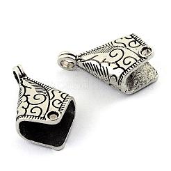 Tibetan Style Alloy Cord Ends&nbsp;TIBEP-S300-27AS-RS