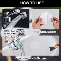 Flat Round PEVA Bathtub Non-Slip Stickers&nbsp;AJEW-CN0003-85A
