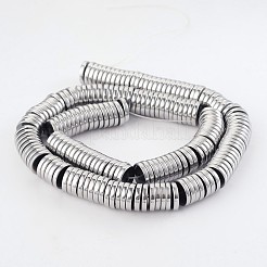 Flat Round/Disc Electroplated Non-magnetic Synthetic Hematite Bead Strands&nbsp;G-M232-05